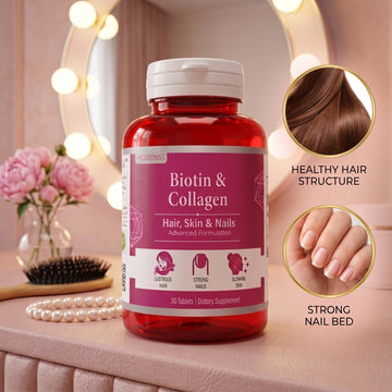 Medisense Biotin & Collagen – Hair, Skin & Nails Advanced Formulation (30 Tablets)