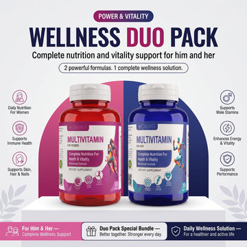 Medisense Wellness Duo Pack – Multivitamin for Women & Men